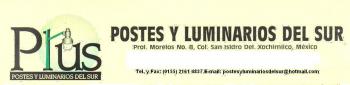 POSTES Y LUMINARIOS DEL SUR (Luces e Iluminacin), en MEXICO, 			DISTRITO FEDERAL
