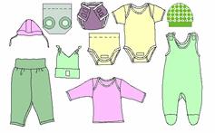 9 prendas de ropa de bebe recin nacido : patrones para confeccionar ropita (Ropa), en Queretaro, 			QUERETARO