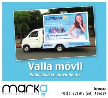 Agencia de Publicidad Valla Mvil Marka MArketing And Advertising (Servicios de Negocios), en Tuxtla Gutirrez, 			CHIAPAS