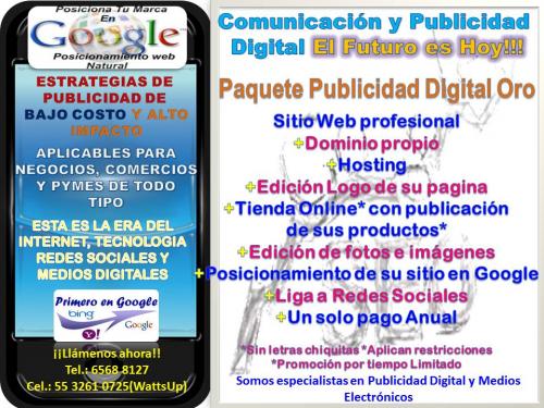 Publicidad Digital para Negocios y Empresas (Servicios de Negocios), en Mexico, 			DISTRITO FEDERAL