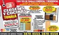 CLOSETS Y COCINAS (Muebles y Decoracin), en GUADALAJARA, 			JALISCO